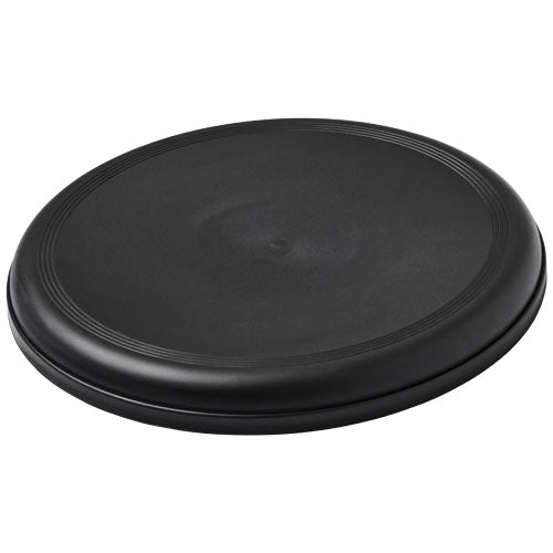 Orbit Frisbee aus recyceltem Kunststoff, schwarz, individuell mit Logo gestaltbar, Signalshop.de Werbeartikel.