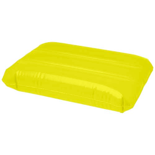 Gelbes Sunny aufblasbares Strandkissen, individuell bedruckbar, ideal fr Strand, Pool, Signalshop.de Werbeartikel.