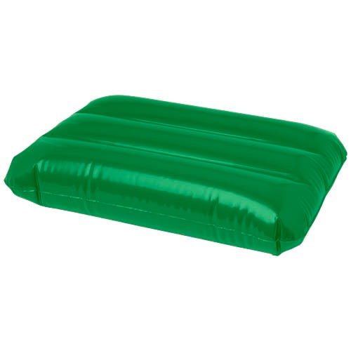 Grünes aufblasbares Strandkissen von Signalshop.de, individuell bedruckbar, ideal als Werbeartikel oder Giveaway.