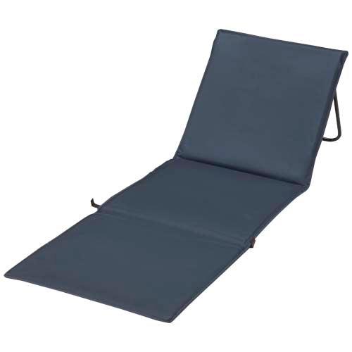 Blaue Serene Strandliege aus Stoff, individuell gestaltbar, ideal als Werbeartikel bei Signalshop.de.
