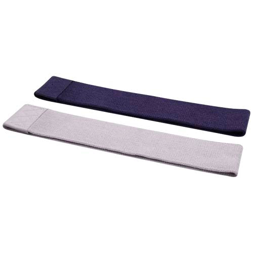 Grip Widerstandsbandset, 2-teilig, in Lila und Grau, individuell bedruckbar, Signalshop.de Werbeartikel