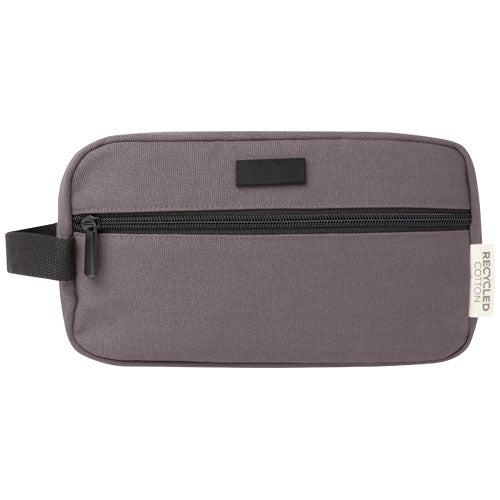Joey Kosmetiktasche aus recyceltem Canvas, grau, 3,5 L, individuell bedruckbar, bei Signalshop.de, Werbeartikel, Werbegeschenke.