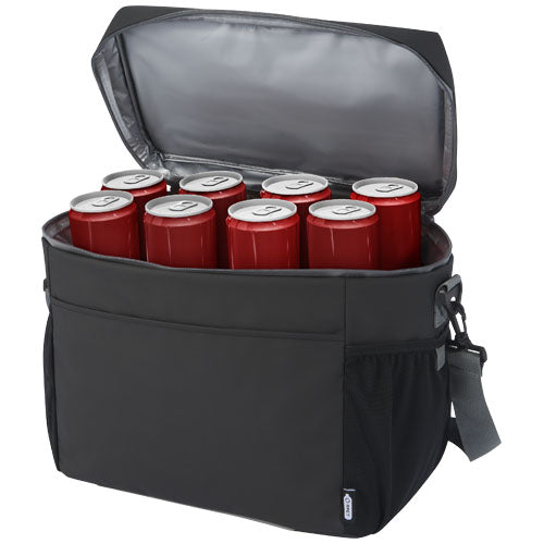 Aqua wasserabweisende Kühltasche aus GRS-Material, Platz für 20 Dosen, individuell mit Logo gestaltbar, Signalshop.de Werbeartikel.