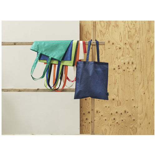 Zeus Non Woven Tragetasche aus recyceltem Material, blau, individuell bedruckbar, Signalshop.de Werbeartikel.