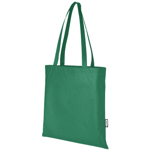 Grüne Zeus Non Woven Tragetasche 6L aus recyceltem Material von Signalshop.de, individuell bedruckbar, Werbeartikel.