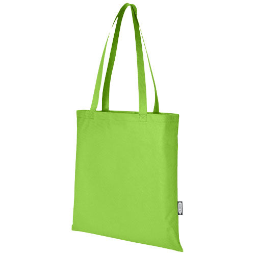 Grüne Zeus Non Woven Tragetasche 6L aus recyceltem Material, individuell bedruckbar, erhältlich bei Signalshop.de. Werbeartikel, Werbegeschenke, Werbemittel, Giveaway.