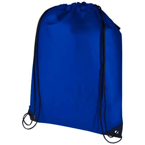 Blauer Evergreen Sportbeutel aus recyceltem GRS Non Woven, 5 L, bedruckbar, Signalshop.de Werbeartikel.