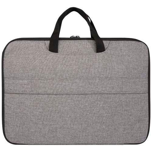 Libra 14” Laptoptasche aus recyceltem GRS-Material, grau, individuell bedruckbar, Signalshop.de Werbeartikel