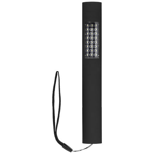 Lutz Magnet Taschenlampe mit 28 LEDs, schwarz, individuell mit Logo gestaltbar, Signalshop.de Werbeartikel
