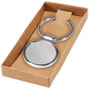 Orlene runder Schlüsselanhänger aus Metall mit Schlüsselring, individuell gestaltbar, von Signalshop.de, Werbeartikel.