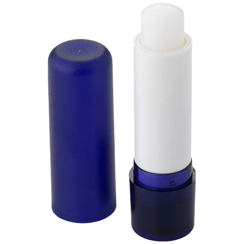 Blauer Lippenpflegestift aus Kunststoff, individuell bedruckbar, Signalshop.de Werbeartikel Giveaway