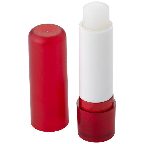 Roter Deale Lippenpflegestift von Signalshop.de, individuell bedruckbar, ideal als Werbeartikel oder Giveaway.