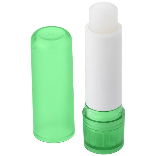 Deale Lippenpflegestift in grün von Signalshop.de, individuell bedruckbar, ideal als Werbeartikel und Giveaway.