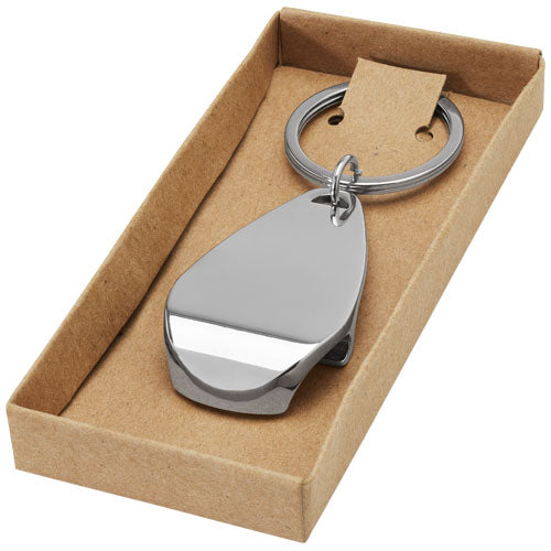 Metall-Schlüsselanhänger mit Flaschenöffner, individuell gestaltbar, von Signalshop.de, Werbeartikel, Werbegeschenke.