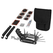 Wheelie Fahrrad Reparaturwerkzeug in Schwarz mit Tasche, individuell bedruckbar, Signalshop.de Werbeartikel