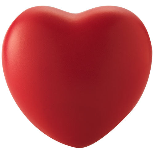 Roter herzförmiger Antistressball aus Schaumstoff, individuell bedruckbar mit Logo, Signalshop.de Werbeartikel.