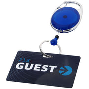Gerlos Schlüsselkette mit blauem Rollerclip, individuell gestaltbar, von Signalshop.de, Werbeartikel, Giveaway.