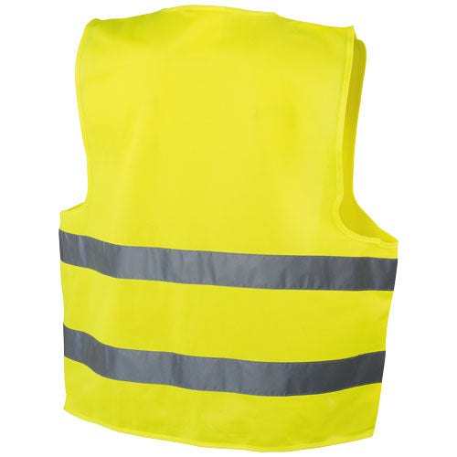 Gelbe RFX™ See-me Sicherheitsweste XL mit Reflektoren, individuell bedruckbar, Signalshop.de Werbeartikel.