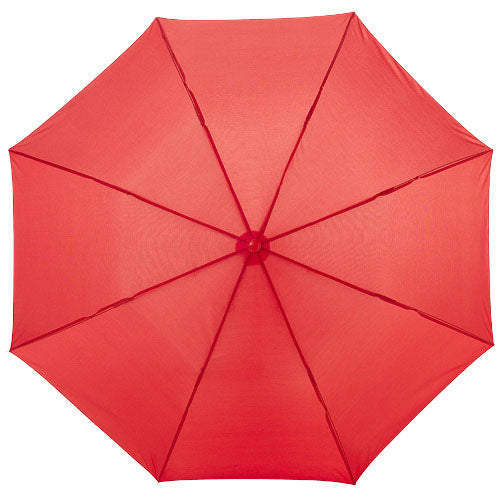 Roter Oho 20" Kompaktregenschirm mit Segmenten, individuell bedruckbar; Signalshop.de Werbeartikel, Werbegeschenke.