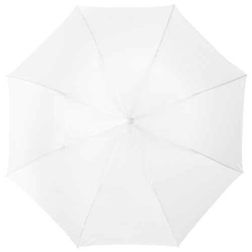 Weißer Oho 20" Kompaktregenschirm von Signalshop.de, individuell bedruckbar, ideal als Werbeartikel und Giveaway.
