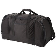 Schwarze Nevada Reisetasche 55L mit Tragegriffen, individuell bedruckbar, ideal als Werbeartikel von Signalshop.de.