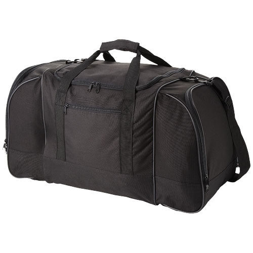Schwarze Nevada Reisetasche 55L mit Tragegriffen, individuell bedruckbar, ideal als Werbeartikel von Signalshop.de.