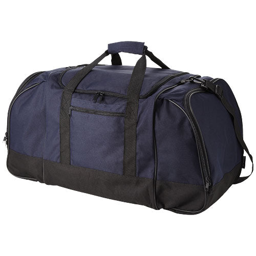 Nevada Reisetasche 55L in Blau und Schwarz, individuell bedruckbar, ideal als Werbeartikel von Signalshop.de.