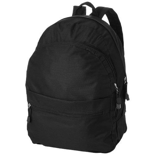 Schwarzer 17L Rucksack von Signalshop.de, individuell bedruckbar mit Logo, ideal als Werbeartikel.