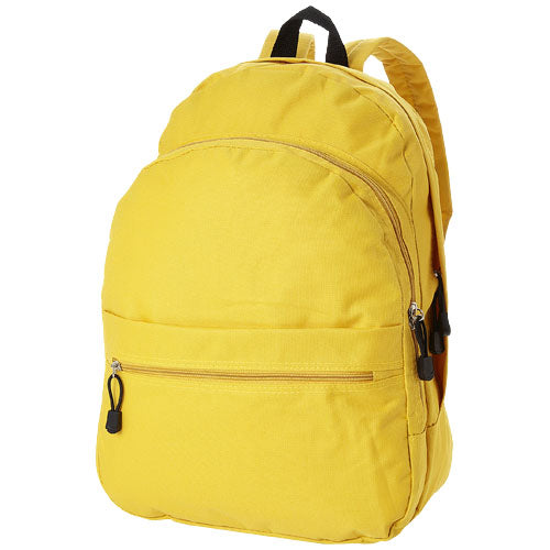 Gelber Trend Rucksack 17L aus Stoff, individuell mit Logo von Signalshop.de bedruckbar, ideal als Werbeartikel.