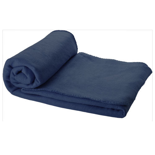 Blaue Huggy Fleecedecke 150 x 120 cm von Signalshop.de, individuell bedruckbar als Werbeartikel, Werbegeschenke.