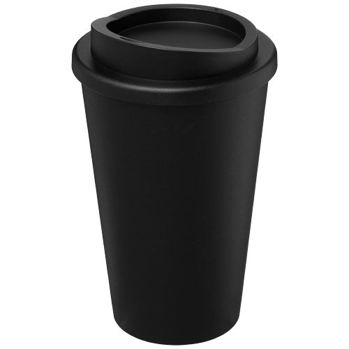 Schwarzer Americano® 350 ml Isolierbecher von Signalshop.de, individuell mit Logo bedruckbar, ideal als Werbeartikel, Werbegeschenke, Werbemittel, Giveaway.