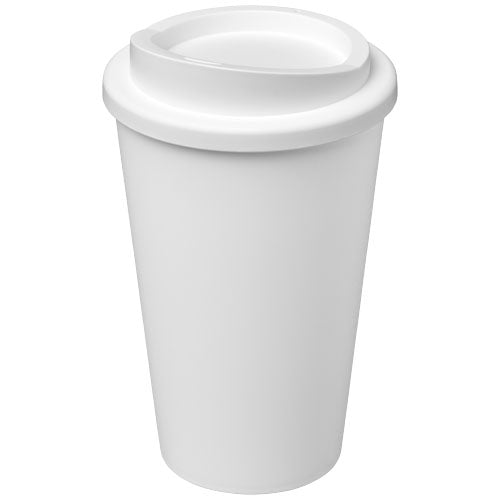 Weißer Americano® 350 ml Isolierbecher von Signalshop.de, individuell bedruckbar, ideal als Werbeartikel, Giveaway.