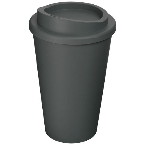 Grauer Americano® 350 ml Isolierbecher, individuell bedruckbar, von Signalshop.de. Perfekt als Werbeartikel, Werbegeschenke, Werbemittel, Giveaway.