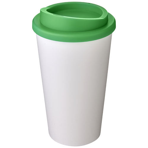 Americano® 350 ml Isolierbecher wei-gr�cn, individuell bedruckbar, Signalshop.de Werbeartikel, Werbegeschenke, Werbemittel, Giveaway.
