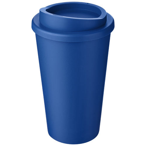 Blauer Americano® 350 ml Isolierbecher von Signalshop.de, individuell bedruckbar, ideal als Werbeartikel.