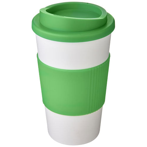 Grüner Americano® Isolierbecher 350 ml mit Schutzring, individuell bedruckbar, Signalshop.de Werbeartikel, Werbegeschenke.