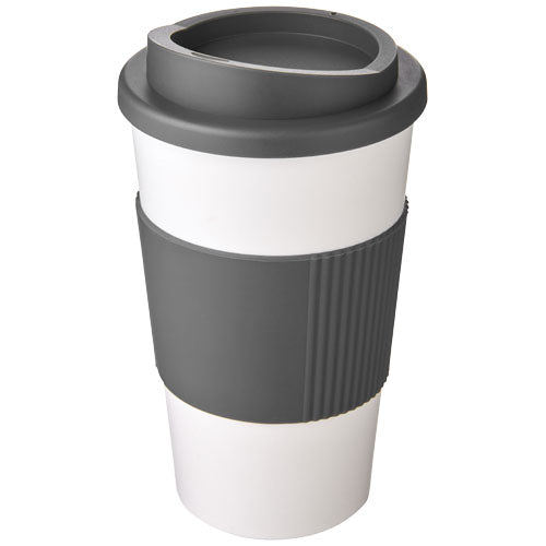 Americano® 350 ml Isolierbecher mit grauem Schutzring, individuell bedruckbar, von Signalshop.de; Werbeartikel, Werbegeschenke.