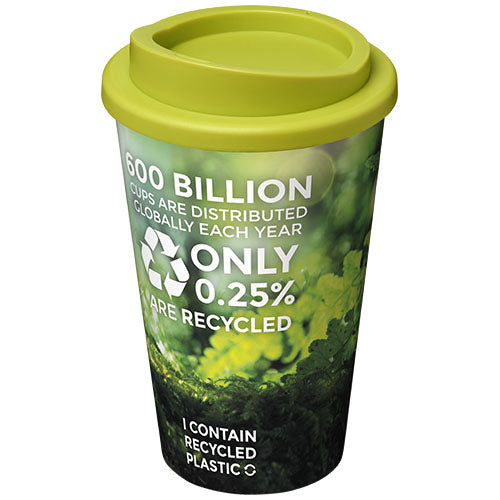 Brite-Americano® 350 ml Isolierbecher aus recyceltem Kunststoff, individuell mit Logo gestaltbar, Signalshop.de Werbeartikel.