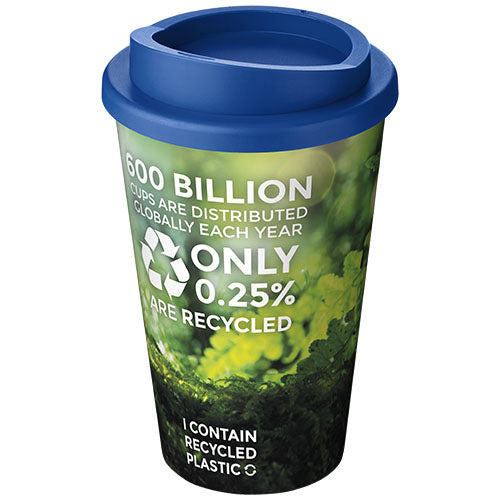 Brite-Americano® 350 ml Isolierbecher mit grünem Recycling-Design, individuell mit Logo bedruckt, Signalshop.de Werbeartikel.