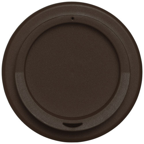 Brauner Brite-Americano® 350 ml Isolierbecherdeckel, individuell bedruckbar, bei Signalshop.de als Werbeartikel erhältlich.