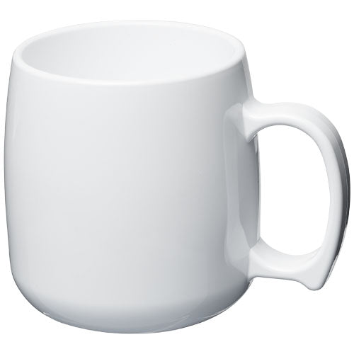 Weißer Classic 300 ml Kunststoffbecher, individuell bedruckbar, ideal als Werbeartikel bei Signalshop.de