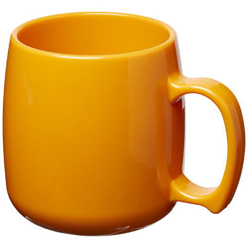 Gelber Classic 300 ml Kunststoffbecher von Signalshop.de, individuell mit Logo bedruckbar; Werbeartikel, Werbegeschenke, Werbemittel, Giveaway.