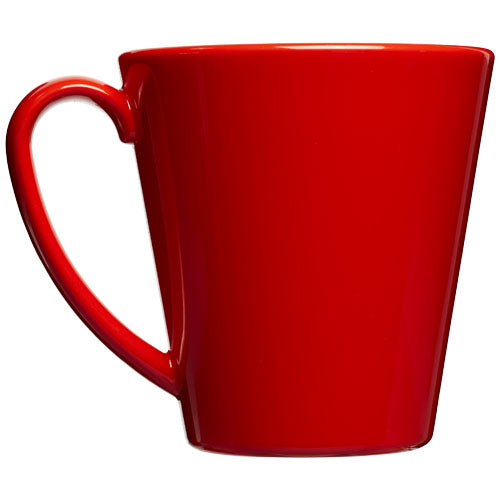 Roter Supreme 350 ml Kunststoffbecher von Signalshop.de, individuell bedruckbar, ideal als Werbeartikel oder Giveaway.