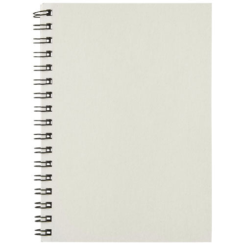 Desk-Mate® A6 Notizbuch mit Spirale, recyceltes Papier, individuell bedruckbar, Signalshop.de Werbeartikel.