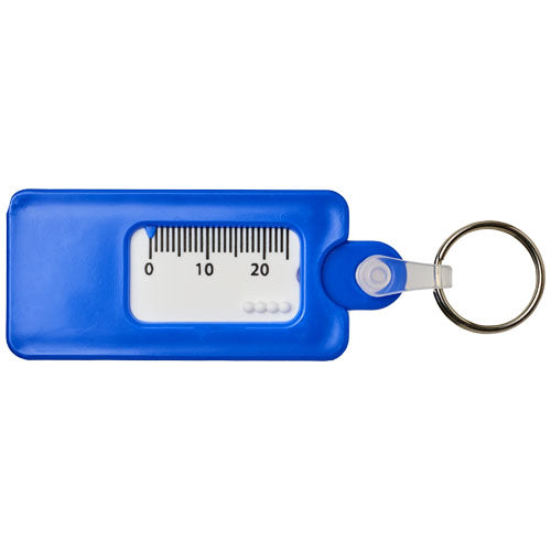 Blauer Kym Reifenprofilmesser Schl�fcsselanh�e4nger aus recyceltem Material von Signalshop.de, individuell bedruckbar, Werbeartikel, Giveaway.
