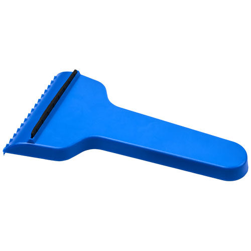 Blauer T-förmiger Eiskratzer aus recyceltem Material, individuell bedruckbar, erhältlich bei Signalshop.de, Werbeartikel.