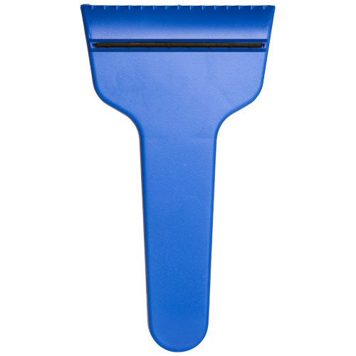 Blauer T-förmiger Eiskratzer aus recyceltem Material, individuell bedruckbar, Signalshop.de Werbeartikel.