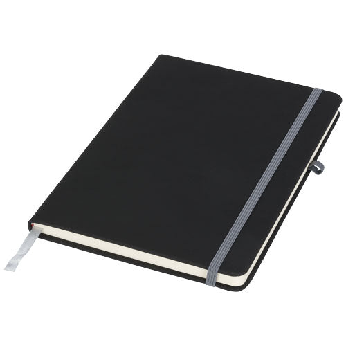 Noir A5 Notizbuch mit schwarzem Einband, individuell gestaltbar, Signalshop.de Werbeartikel Giveaway.