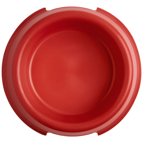 Roter Koda Hundenapf aus Kunststoff, individuell gestaltbar, erhältlich bei Signalshop.de als Werbegeschenk.