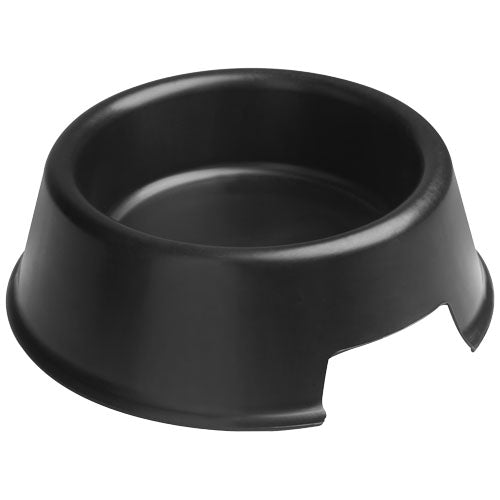 Schwarzer Koda Hundenapf aus Kunststoff, individuell gestaltbar mit Logo, erhältlich bei Signalshop.de, Werbeartikel.